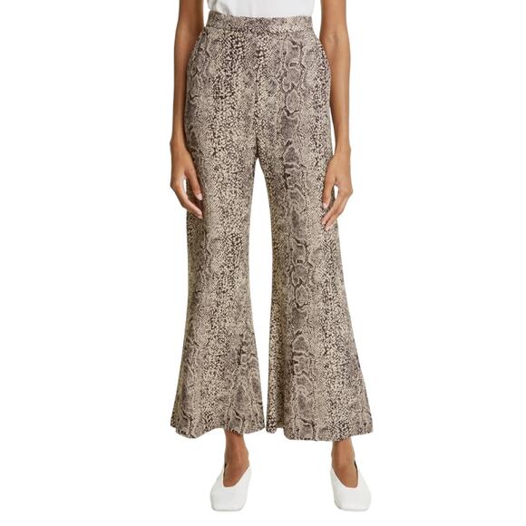 Malene Birger Snakeskin Jacquard Luxe Mafaldana Trousers Pants IT 38 / US 2 NEW - Picture 5 of 11
